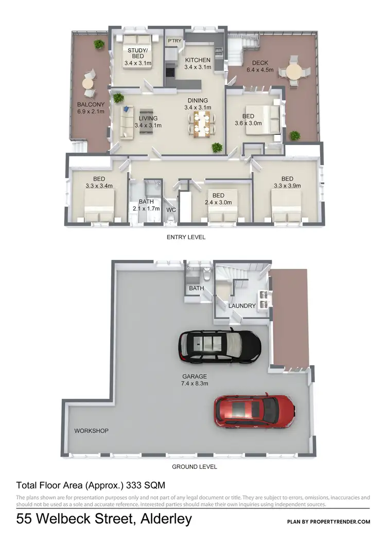 Floorplan of Homely house listing, 55 Welbeck Street, Alderley QLD 4051