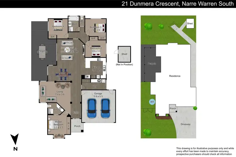 Floorplan of Homely house listing, 21 Dunmera Crescent, Narre Warren South VIC 3805