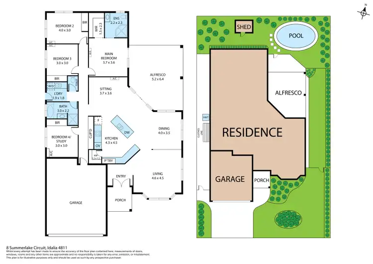 Floorplan of Homely house listing, 8 Summerlake Circuit, Idalia QLD 4811