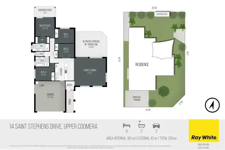 Floorplan of Homely house listing, 14 Saint Stephens Drive, Upper Coomera QLD 4209