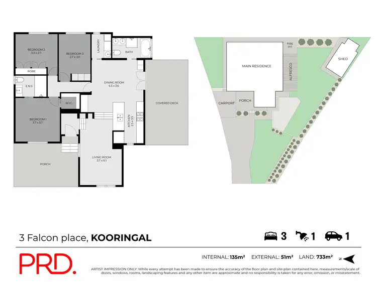 Floorplan of Homely house listing, 3 Falcon Place, Kooringal NSW 2650