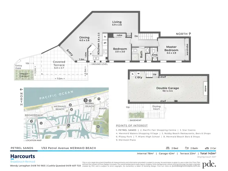 Floorplan of Homely unit listing, 1/53 - 55 Petrel Ave, Mermaid Beach QLD 4218