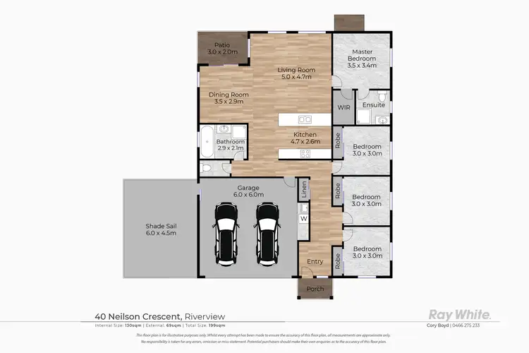 Floorplan of Homely house listing, 40 Neilson Crescent, Riverview QLD 4303