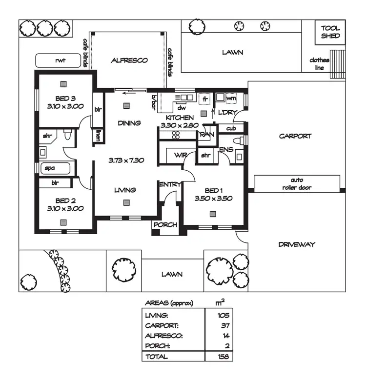 Floorplan of Homely house listing, 2B Pompoota Road, Modbury SA 5092