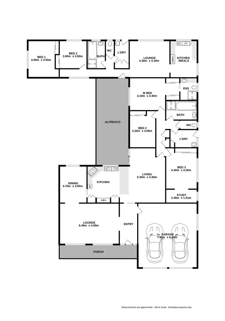 Floorplan of Homely house listing, 12 Stewart Court, Thurgoona NSW 2640