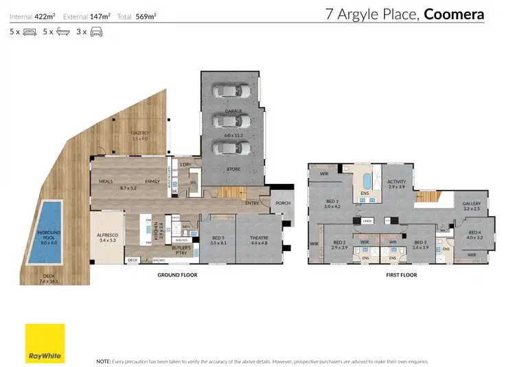 Floorplan of Homely house listing, 7 Argyle Place, Coomera QLD 4209