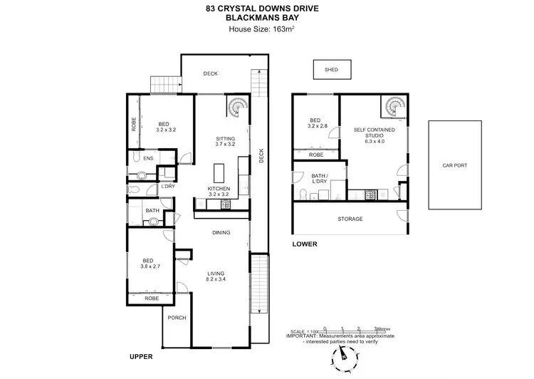 Floorplan of Homely house listing, 83 Crystal Downs Drive, Blackmans Bay TAS 7052