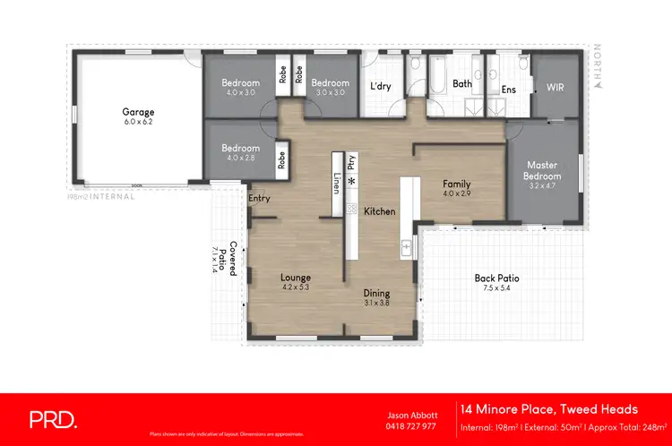 Floorplan of Homely house listing, 14 Minore Place, Tweed Heads NSW 2485