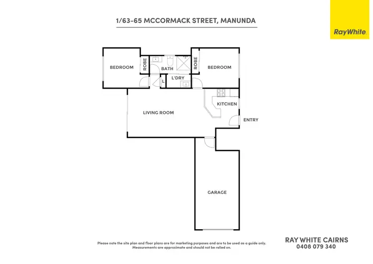 Floorplan of Homely unit listing, 1/63-65 Mccormack Street, Manunda QLD 4870