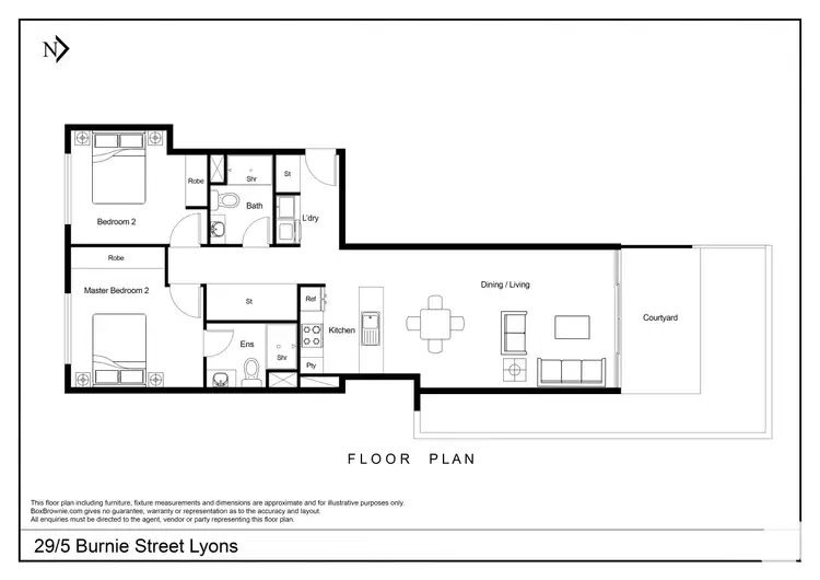 Floorplan of Homely apartment listing, 29/5 Burnie Street, Lyons ACT 2606