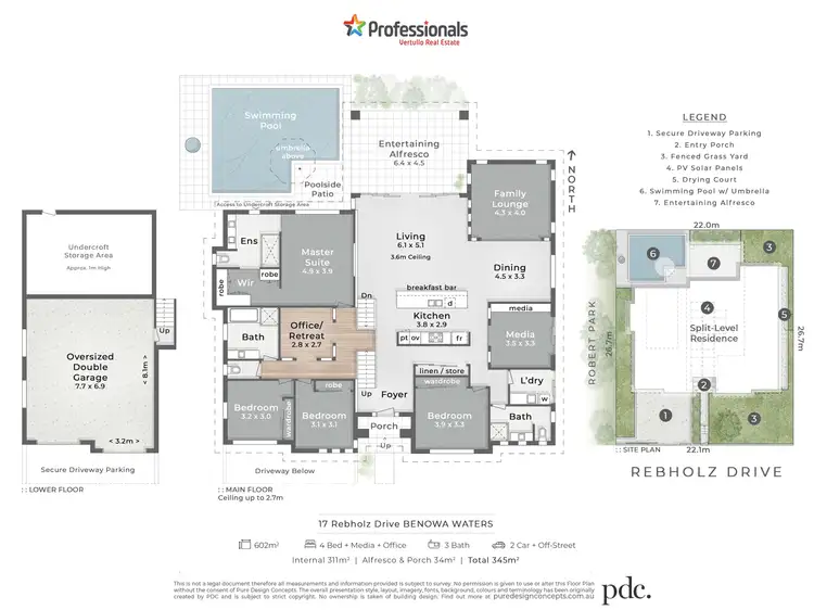 Floorplan of Homely house listing, 17 Rebholz Drive, Benowa Waters QLD 4217