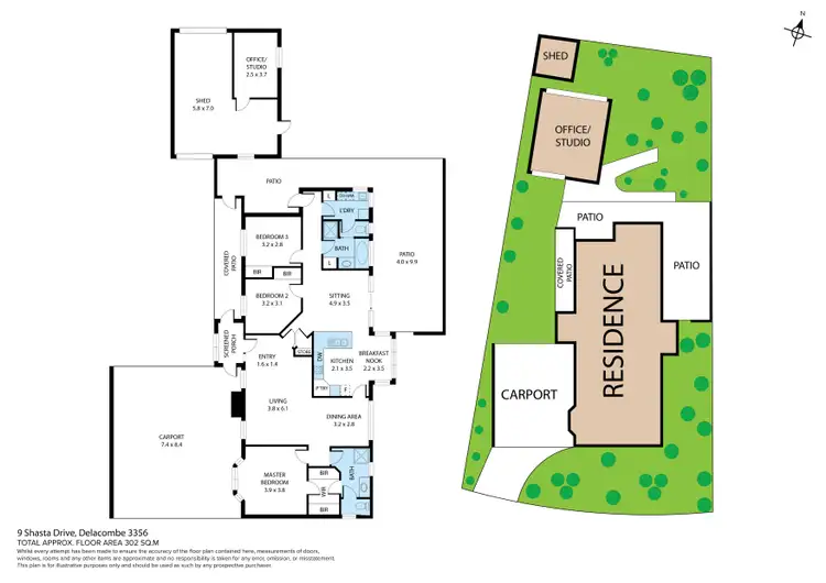Floorplan of Homely house listing, 9 Shasta Drive, Delacombe VIC 3356