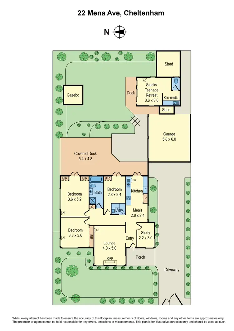 Floorplan of Homely house listing, 22 Mena Avenue, Cheltenham VIC 3192