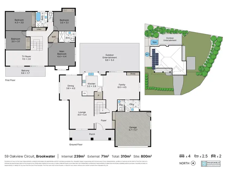 Floorplan of Homely house listing, 59 Oakview Circuit, Brookwater QLD 4300