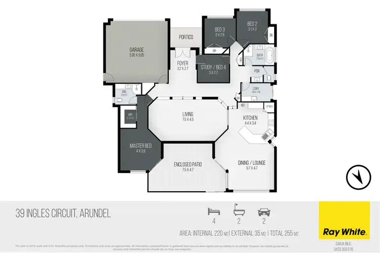 Floorplan of Homely house listing, 39 Ingles Circuit, Arundel QLD 4214