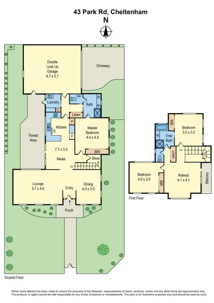 Floorplan of Homely house listing, 43 Park Road, Cheltenham VIC 3192