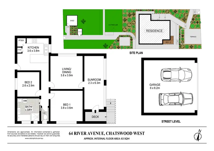 Floorplan of Homely house listing, 64 River Avenue, Chatswood NSW 2067