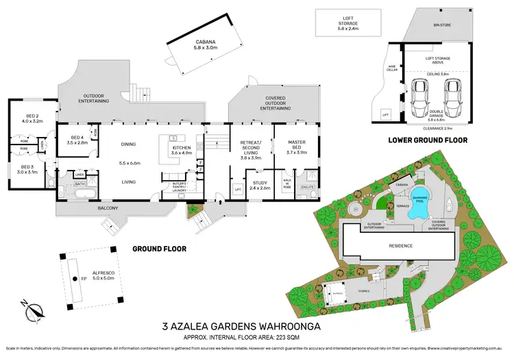 Floorplan of Homely house listing, 3 Azalea Gardens, Wahroonga NSW 2076