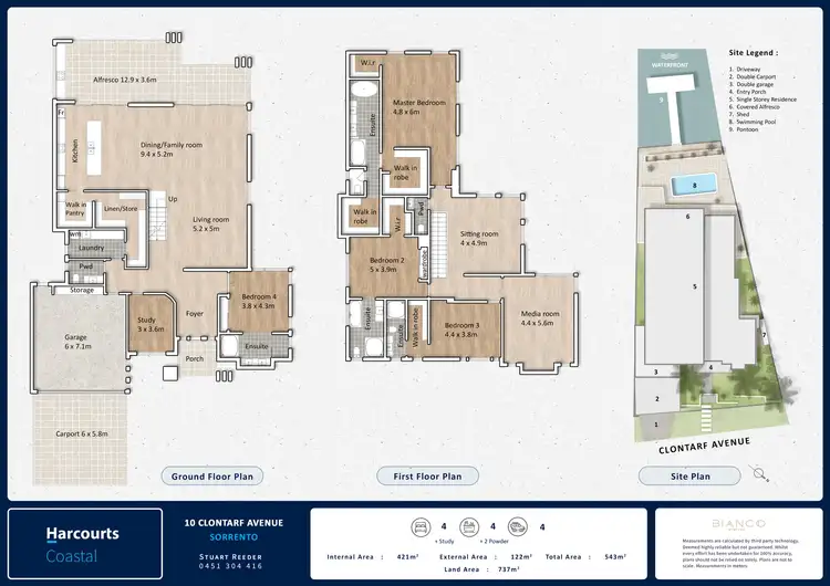 Floorplan of Homely house listing, 10 Clontarf Avenue, Sorrento QLD 4217