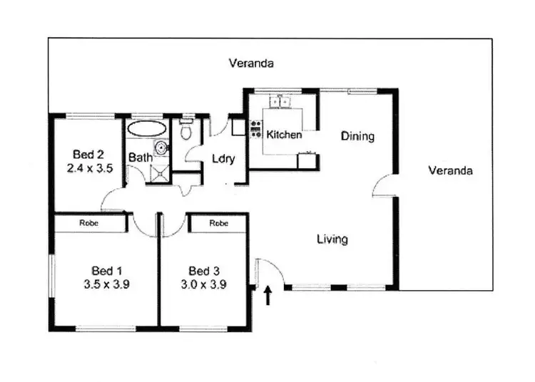 Floorplan of Homely house listing, 6 Stocks Road, Dundowran Beach QLD 4655