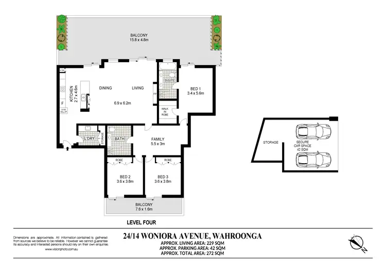 Floorplan of Homely apartment listing, 24/14-18 Woniora Avenue, Wahroonga NSW 2076