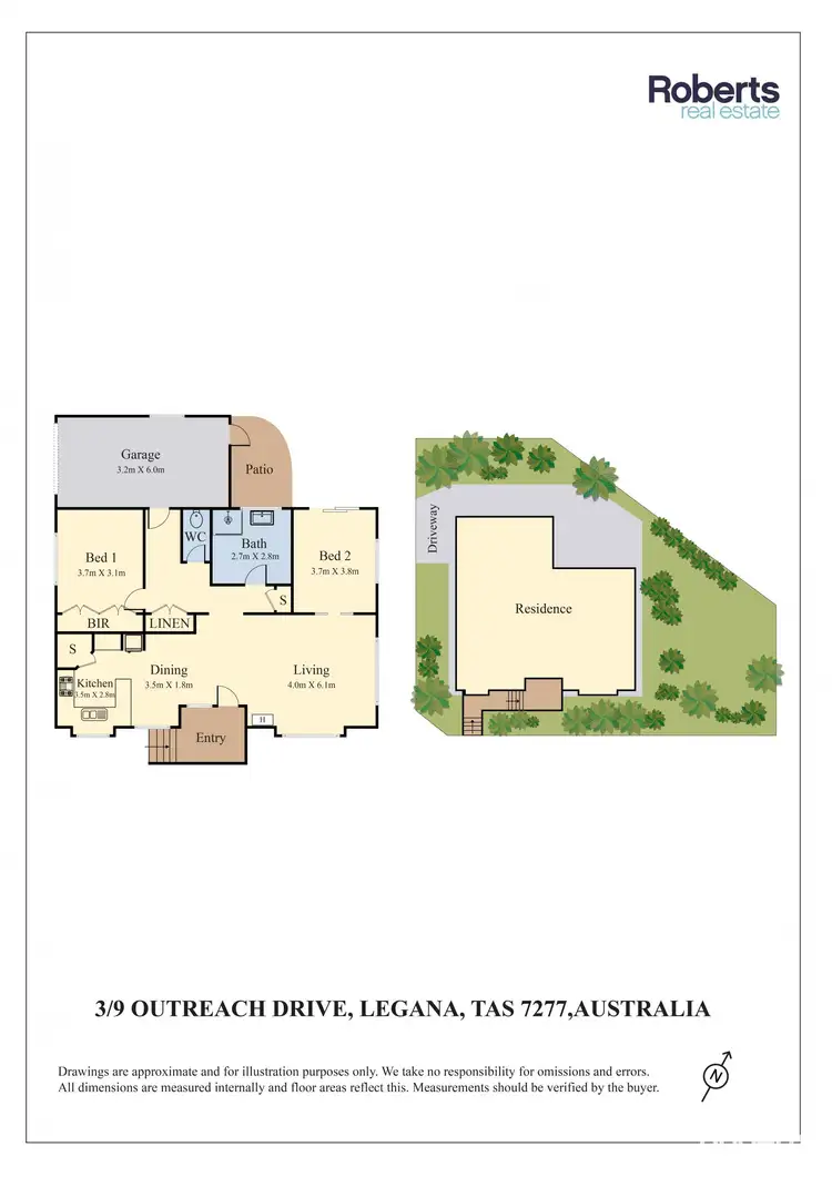 Floorplan of Homely unit listing, 3/9 Outreach Drive, Legana TAS 7277