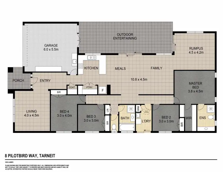 Floorplan of Homely house listing, 8 Pilotbird Way, Tarneit VIC 3029