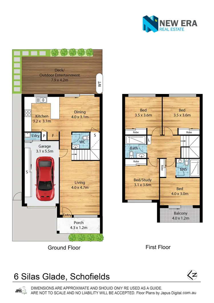 Floorplan of Homely townhouse listing, 6 Silas Glade, Schofields NSW 2762