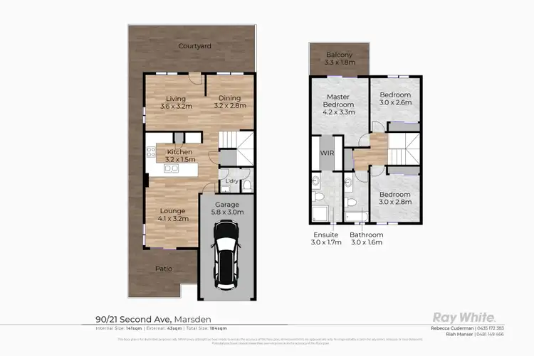 Floorplan of Homely townhouse listing, 90/21-29 Second Avenue, Marsden QLD 4132