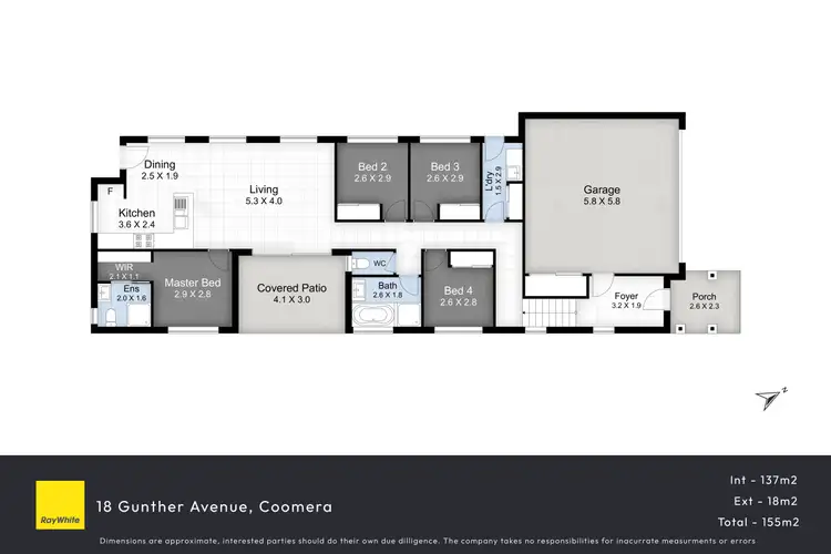 Floorplan of Homely house listing, 18 Gunther Avenue, Coomera QLD 4209