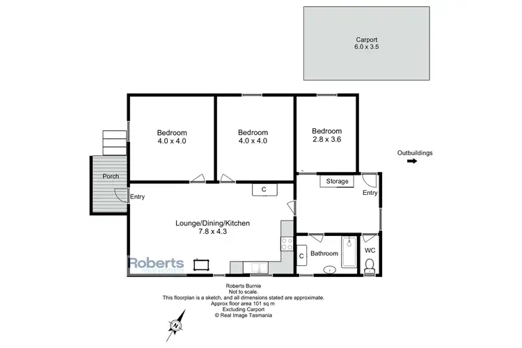 Floorplan of Homely house listing, 21 Propsting Street, Rosebery TAS 7470