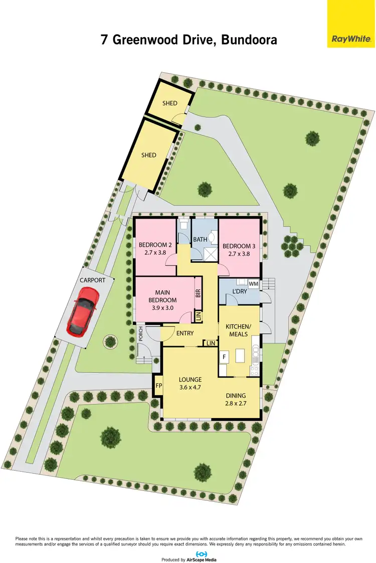 Floorplan of Homely house listing, 7 Greenwood Drive, Bundoora VIC 3083