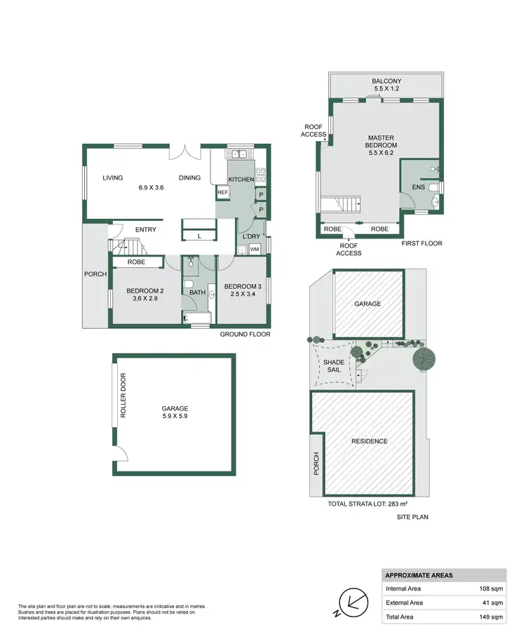 Floorplan of Homely townhouse listing, 57B Quarry Street, Fremantle WA 6160