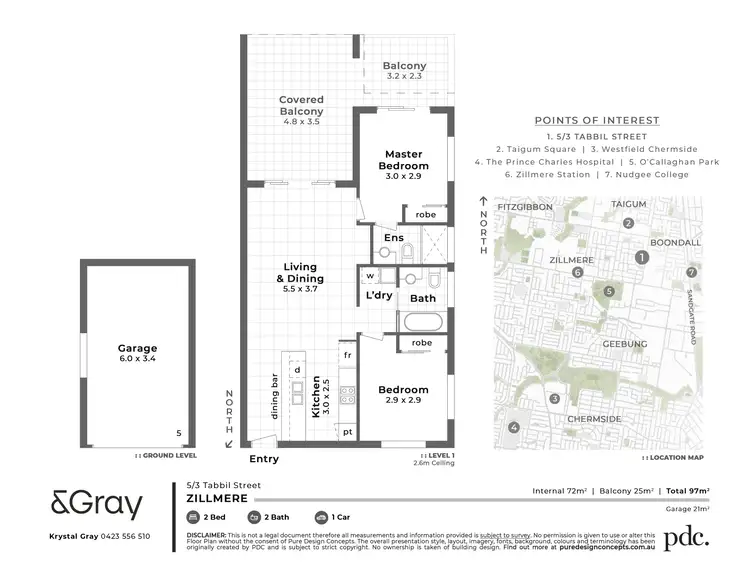 Floorplan of Homely apartment listing, 5/3 Tabbil Street, Zillmere QLD 4034