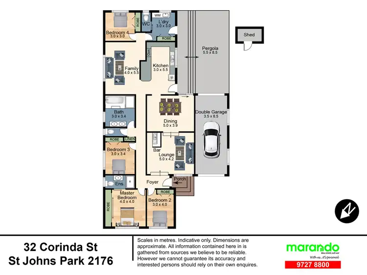 Floorplan of Homely house listing, 32 Corinda Street, St Johns Park NSW 2176