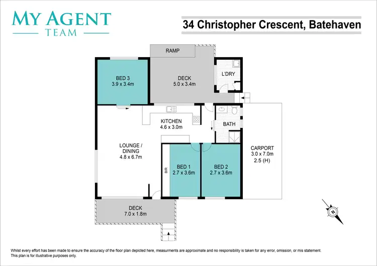 Floorplan of Homely house listing, 34 Christopher Crescent, Batehaven NSW 2536