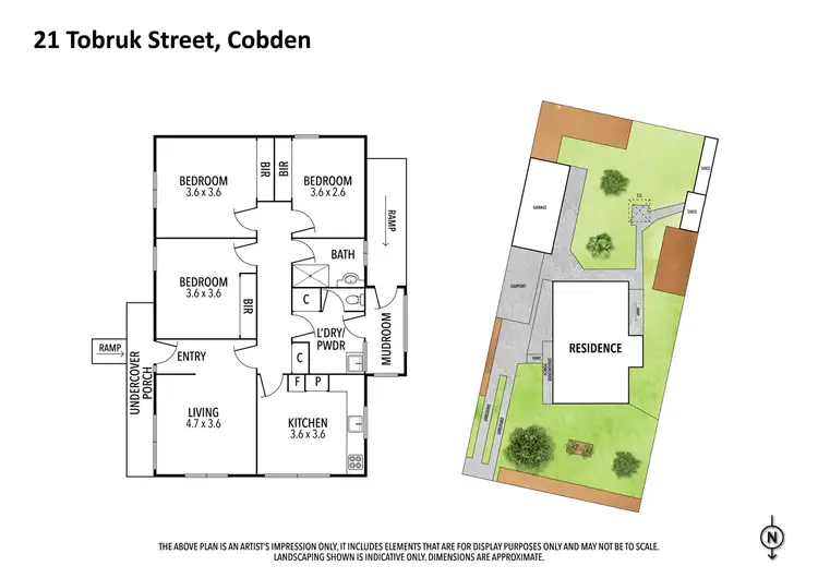 Floorplan of Homely house listing, 21 Tobruk Street, Cobden VIC 3266