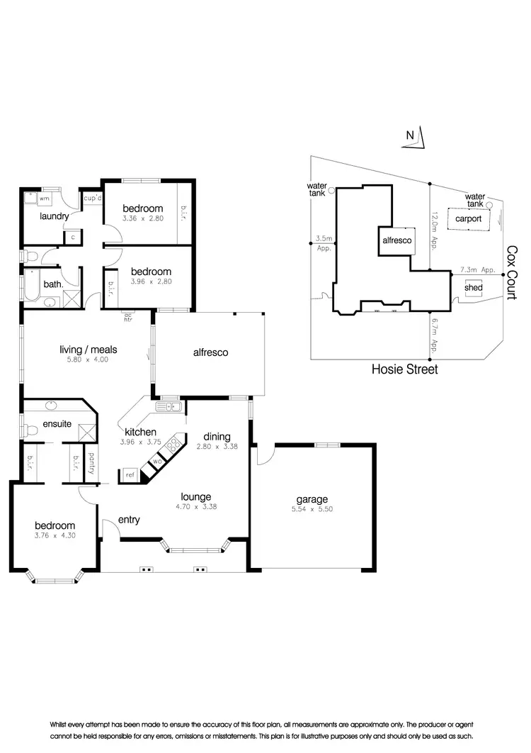 Floorplan of Homely house listing, 1 Cox Court, Altona Meadows VIC 3028