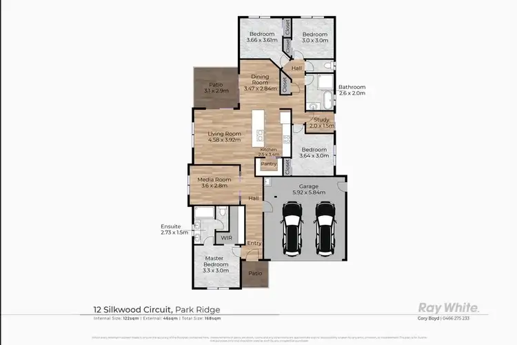Floorplan of Homely house listing, 12 Silkwood Circuit, Park Ridge QLD 4125