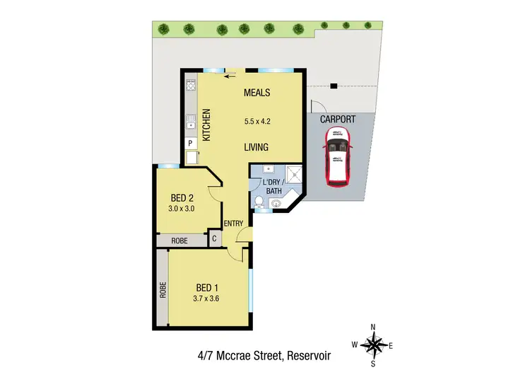 Floorplan of Homely unit listing, 4/7 Mccrae Street, Reservoir VIC 3073