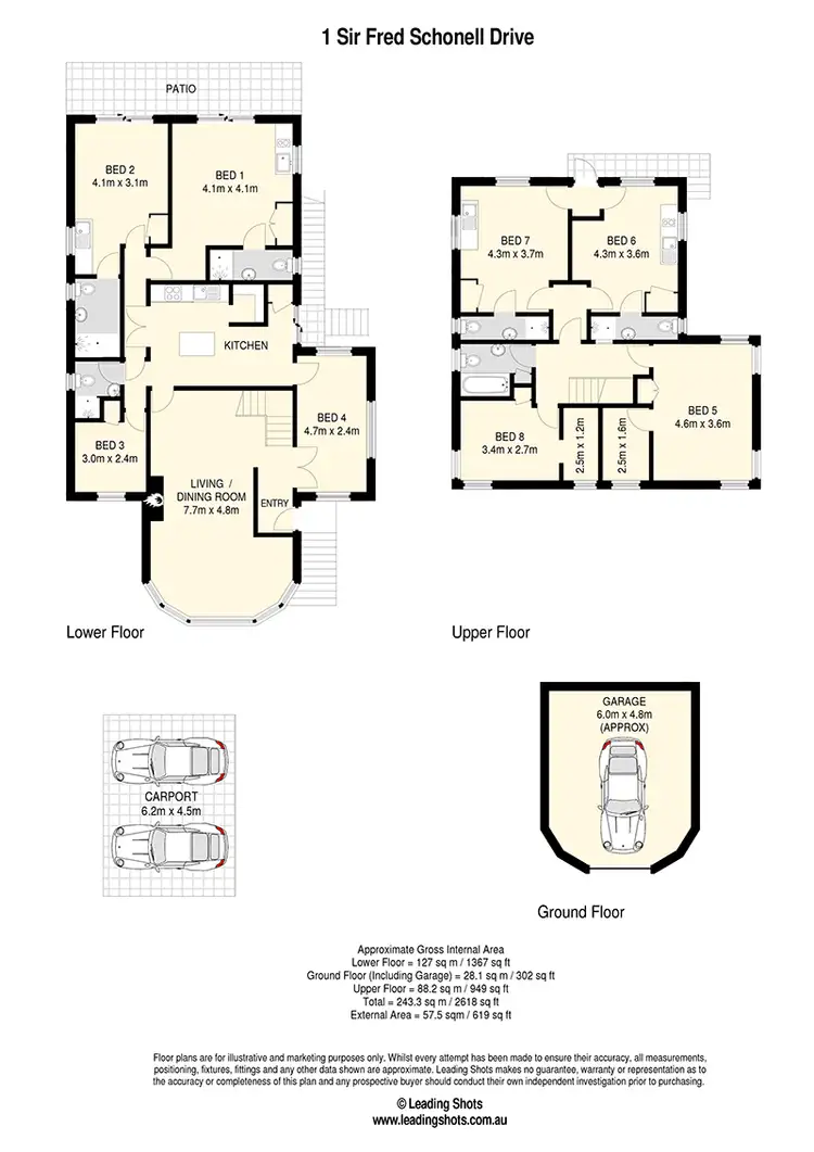 Floorplan of Homely house listing, 1 Sir Fred Schonell Drive, St Lucia QLD 4067