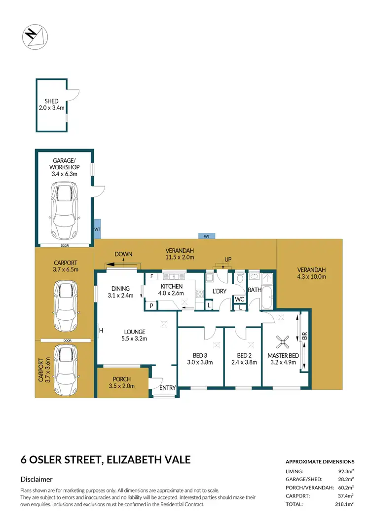 Floorplan of Homely house listing, 6 Osler Street, Elizabeth Vale SA 5112
