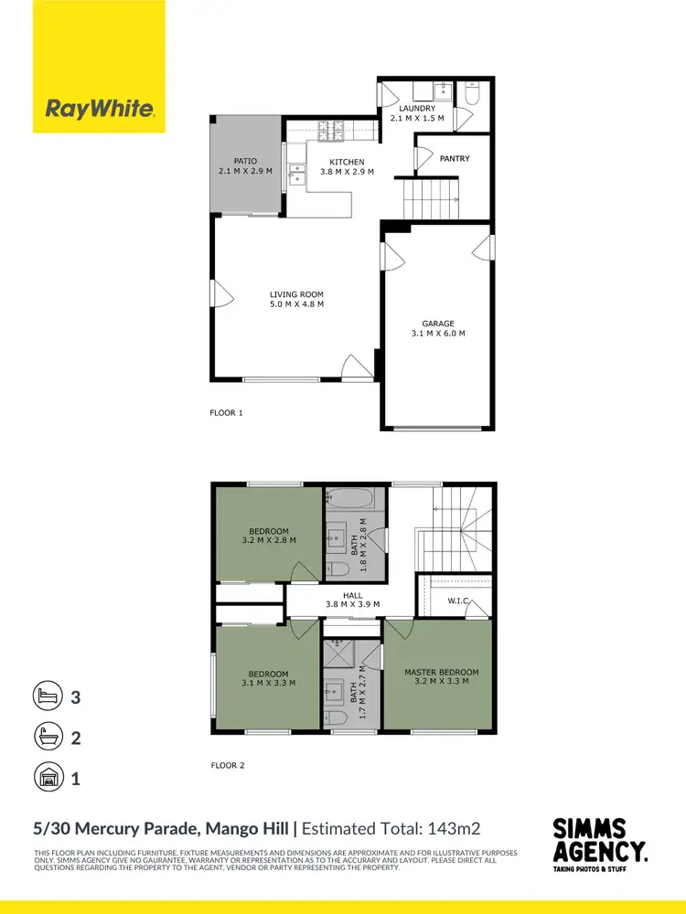 Floorplan of Homely townhouse listing, 5/30 Mercury Parade, Mango Hill QLD 4509