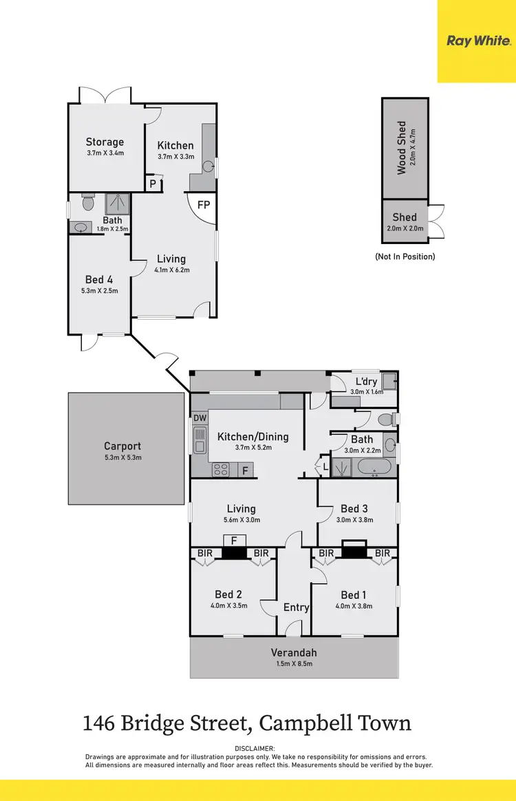 Floorplan of Homely house listing, 146 Bridge Street, Campbell Town TAS 7210