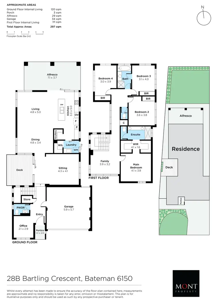 Floorplan of Homely house listing, 28B Bartling Crescent, Bateman WA 6150