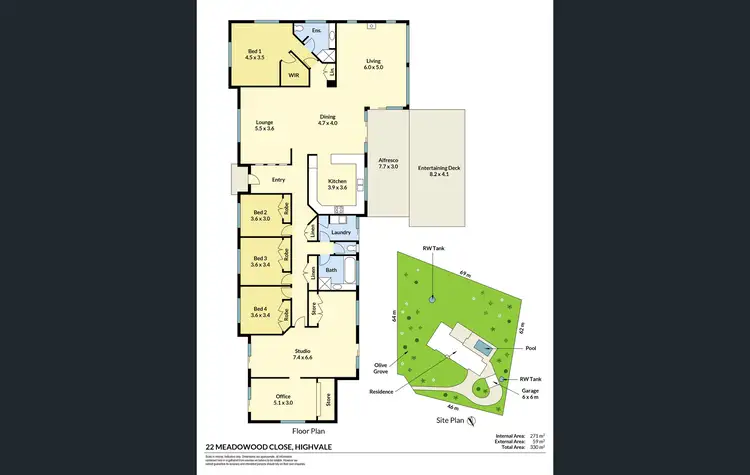 Floorplan of Homely house listing, 22 Meadowood Close, Highvale QLD 4520