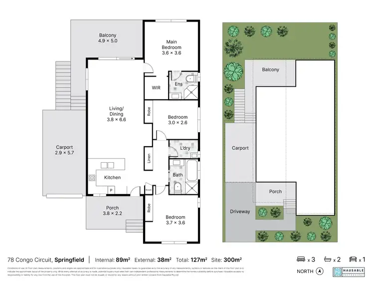 Floorplan of Homely house listing, 78 Congo Circuit, Springfield QLD 4300