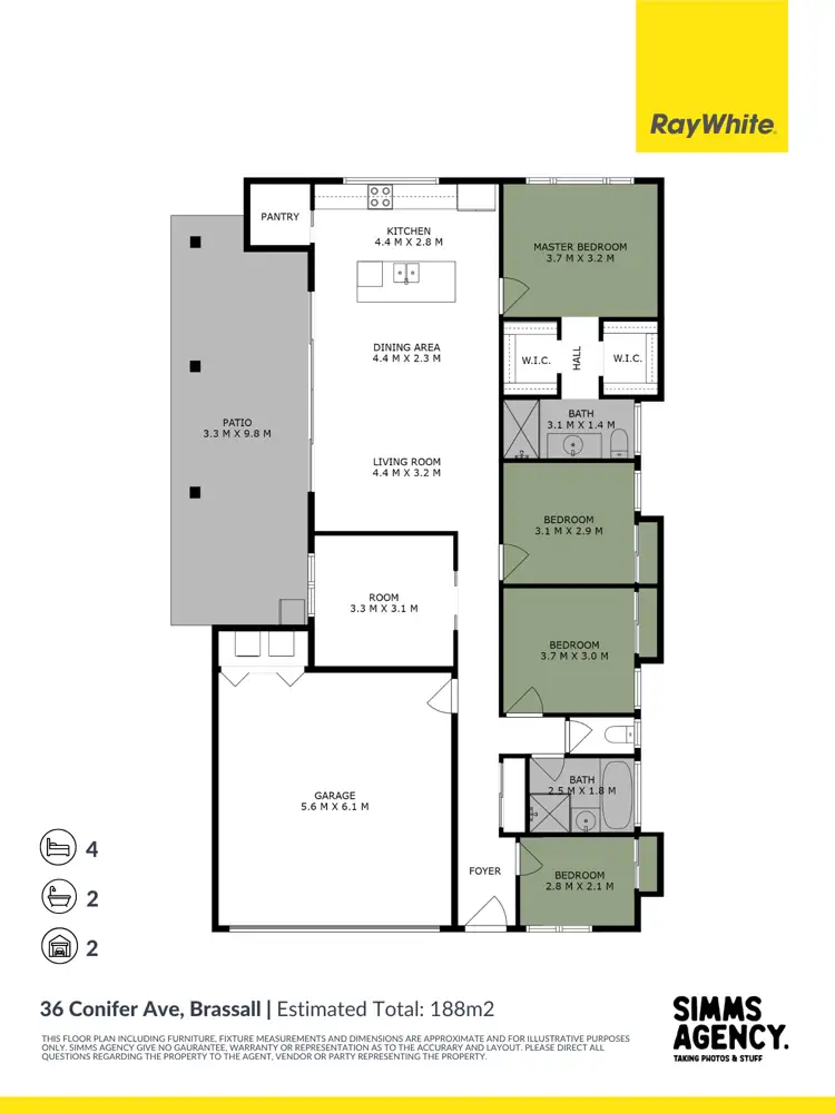 Floorplan of Homely house listing, 36 Conifer Avenue, Brassall QLD 4305