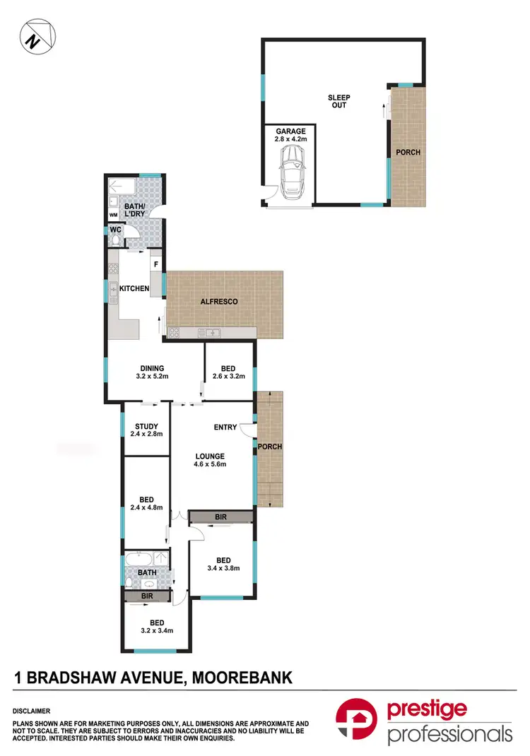 Floorplan of Homely house listing, 1 Bradshaw Avenue, Moorebank NSW 2170