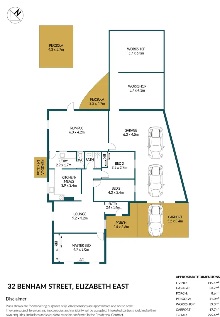 Floorplan of Homely house listing, 32 Benham Street, Elizabeth East SA 5112